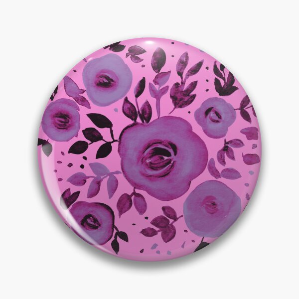 Item preview, Watercolor Floral Pattern in Berry Magenta  designed and sold by Petra Lang.