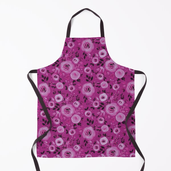 Item preview, Watercolor Floral Pattern in Berry Magenta  designed and sold by Petra Lang.