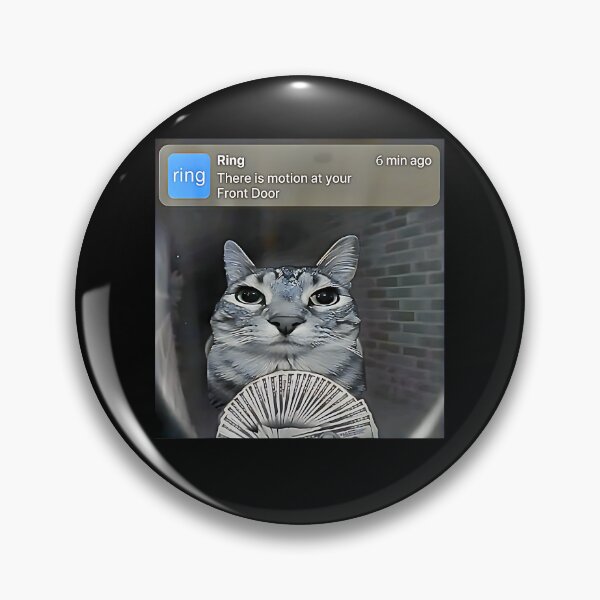 Item preview, Funny Cat Doorbell Meme With Cash designed and sold by URGlden.