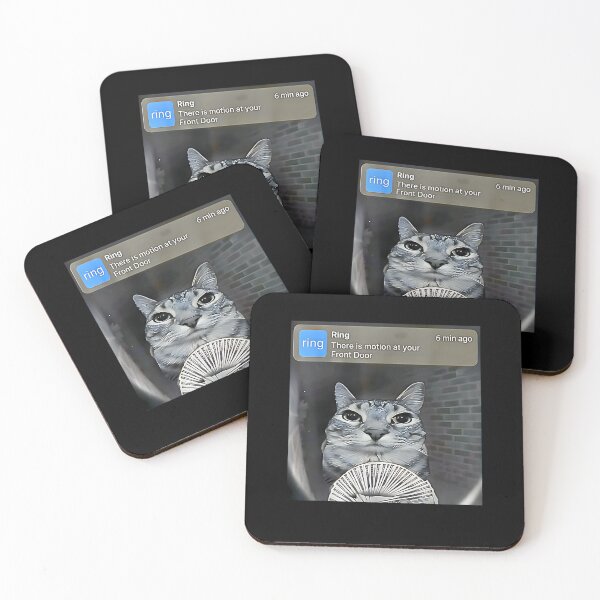 Item preview, Funny Cat Doorbell Meme With Cash designed and sold by URGlden.
