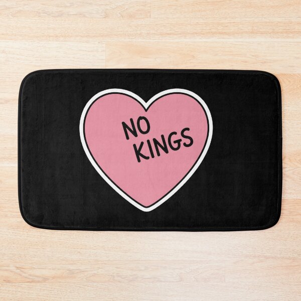 Item preview, NO KINGS Pink Heart Anti Trump 50501 designed and sold by Owcomm.