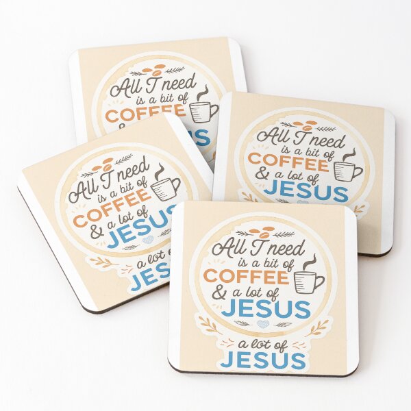 Item preview, All i need is a bit of coffee and a lot of jesus designed and sold by SMARTKIT  DESIGNAGENCY.