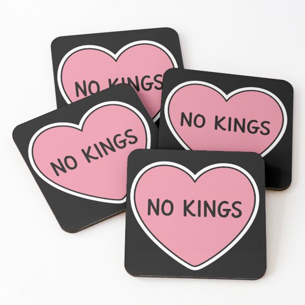 Item preview, No Kings Pink Heart Anti Trump 50501 designed and sold by Owcomm.