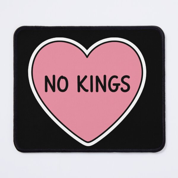 Item preview, No Kings Pink Heart Anti Trump 50501 designed and sold by Owcomm.
