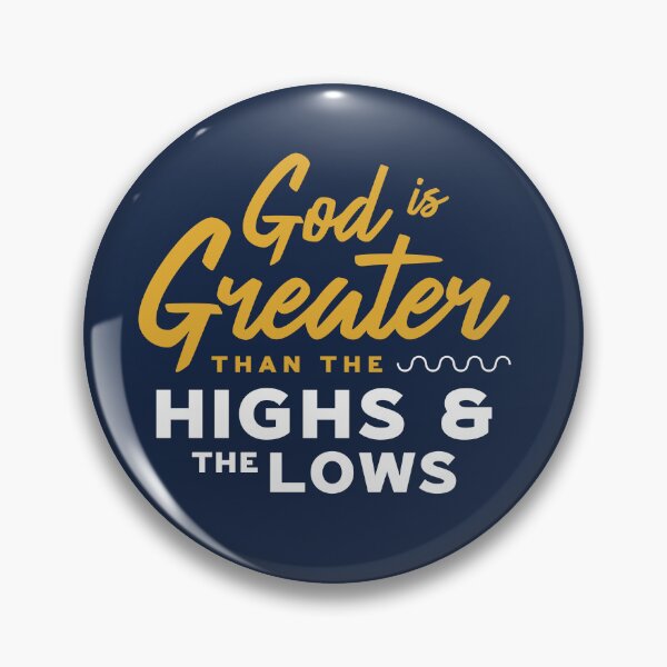 Item preview, God Is Greater Than The Highs And Lows | Minimalist Christian Symbol Faith designed and sold by grmnts by KCC.