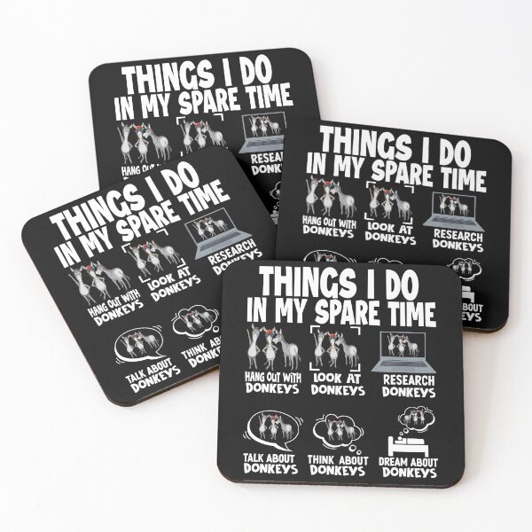 Item preview, Funny Donkey Lover Spare Time Activity List designed and sold by Nocturnal-Vines.