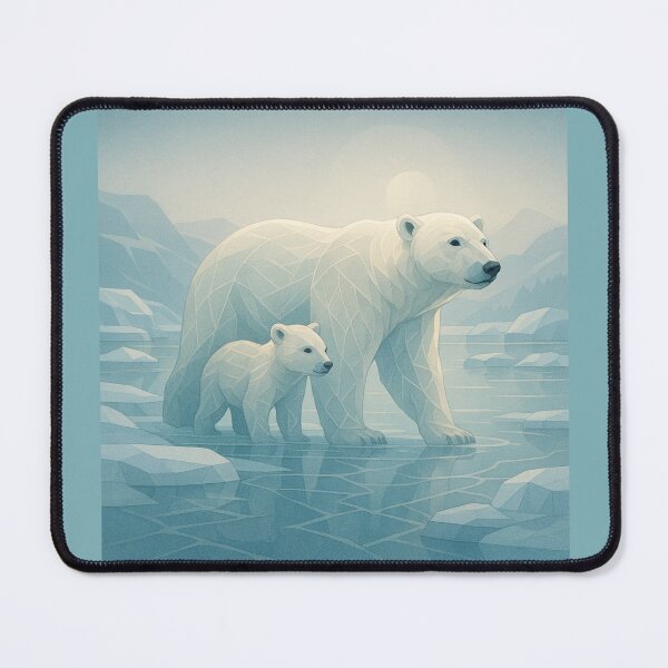 Item preview, Polar Bear Ice Guardian – GeoWild Nature Protector Art designed and sold by GeoWild Designs.