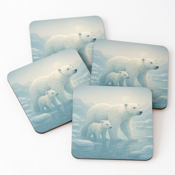 Item preview, Polar Bear Ice Guardian – GeoWild Nature Protector Art designed and sold by GeoWild Designs.