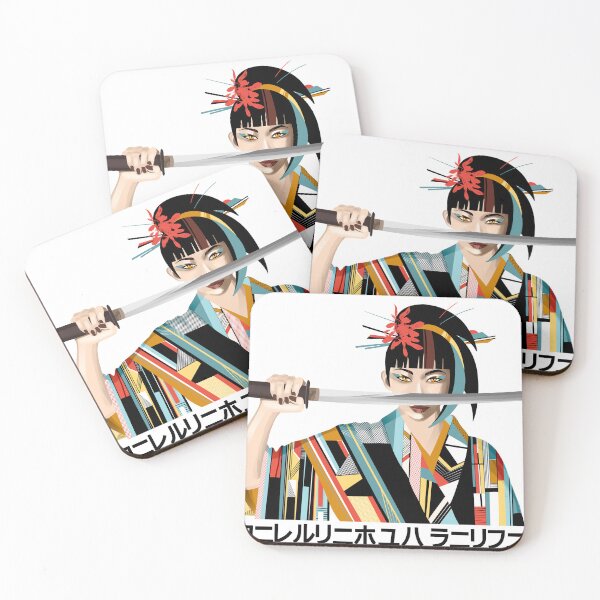 Item preview, Modern Samurai – Graphic and Colorful Japanese Warrior designed and sold by Libellule Senseï.