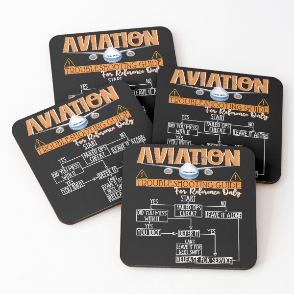 Item preview, Funny Pilot Aviation Troubleshooting Flowchart designed and sold by Nocturnal-Vines.