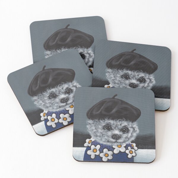 Item preview, A small dog wearing a beret. designed and sold by EmilyDouArt.