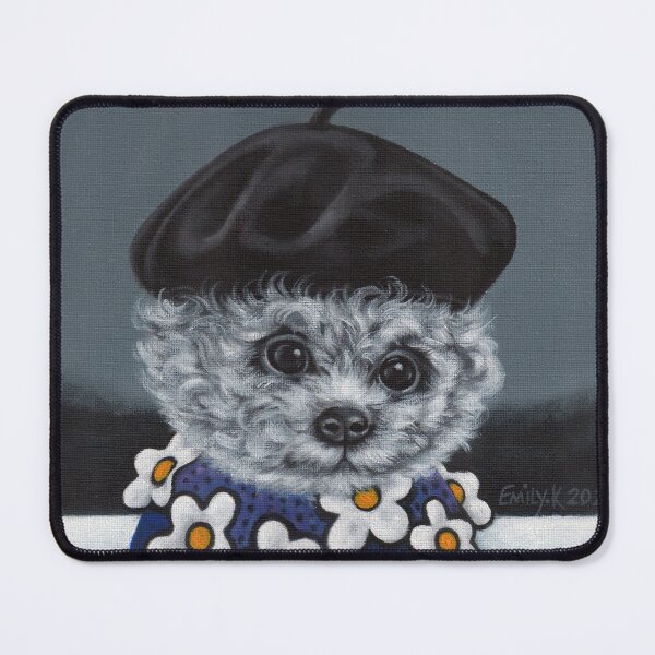 Item preview, A small dog wearing a beret. designed and sold by EmilyDouArt.