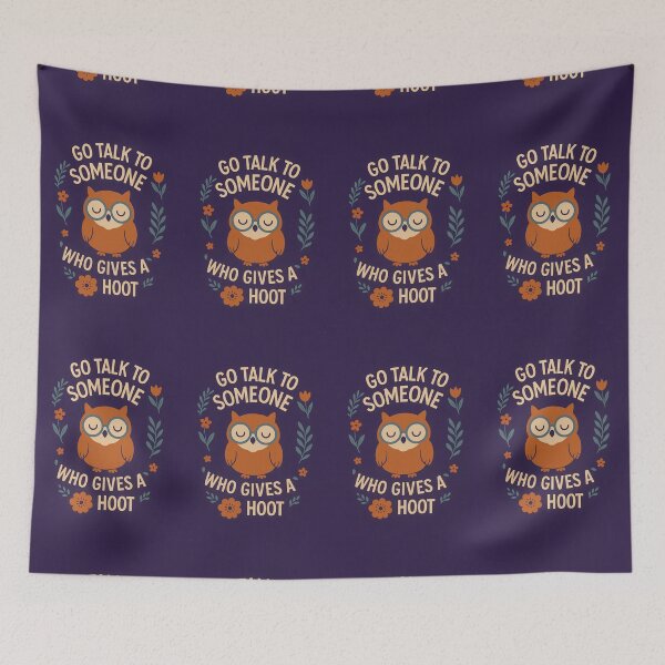 Item preview, Go Talk to Someone Who Gives a Hoot designed and sold by SarcasticSarah.