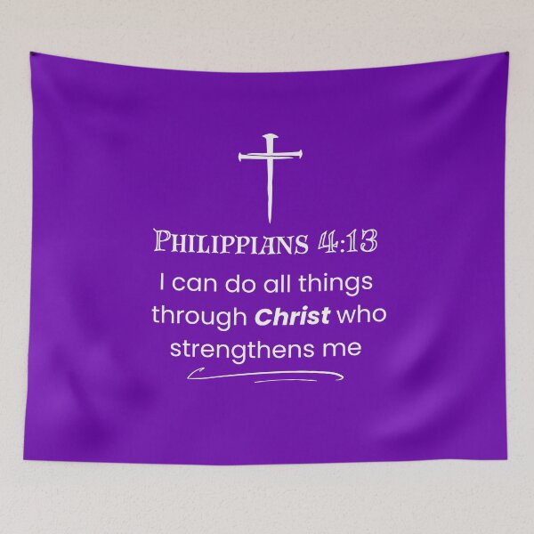 Item preview, Philippians 4:13 Graphic Verse designed and sold by psalm23heals.
