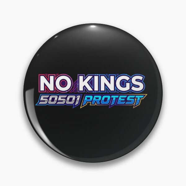 Item preview, NO KINGS 50501 PROTEST Bright Neon Retro Anti Trump designed and sold by Owcomm.