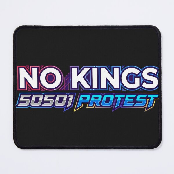 Item preview, NO KINGS 50501 PROTEST Bright Neon Retro Anti Trump designed and sold by Owcomm.