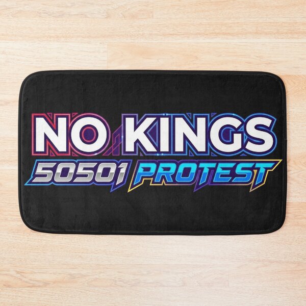 Item preview, NO KINGS 50501 PROTEST Bright Neon Retro Anti Trump designed and sold by Owcomm.