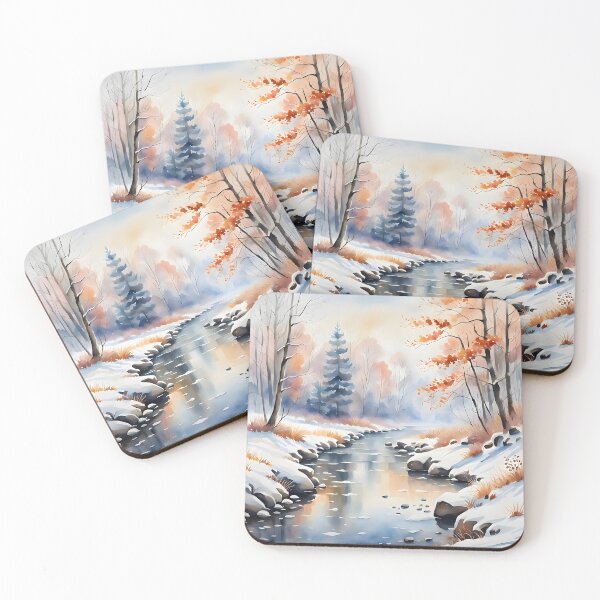 Item preview, Peaceful Winter Forest Scenery  designed and sold by ByNicoleSara.