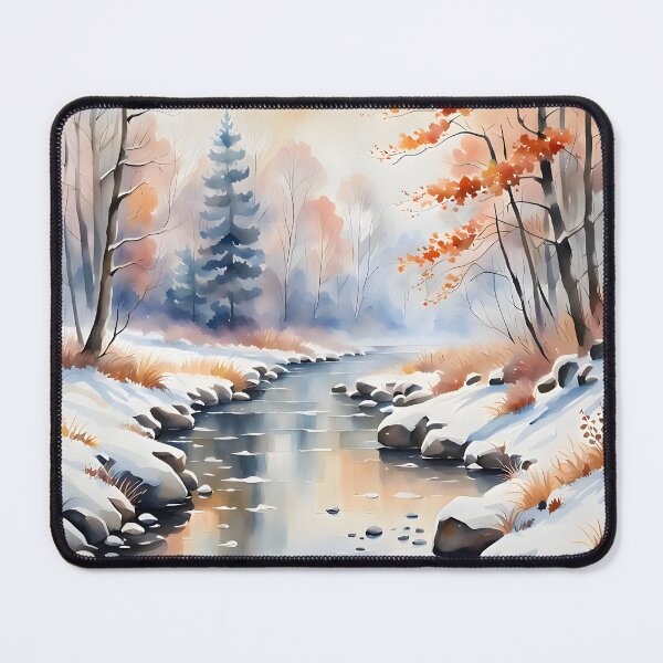 Item preview, Peaceful Winter Forest Scenery designed and sold by ByNicoleSara.