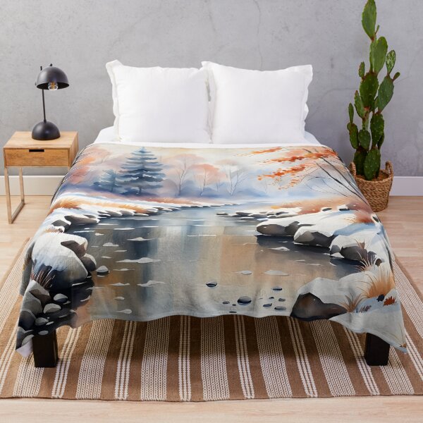 Item preview, Peaceful Winter Forest Scenery  designed and sold by ByNicoleSara.