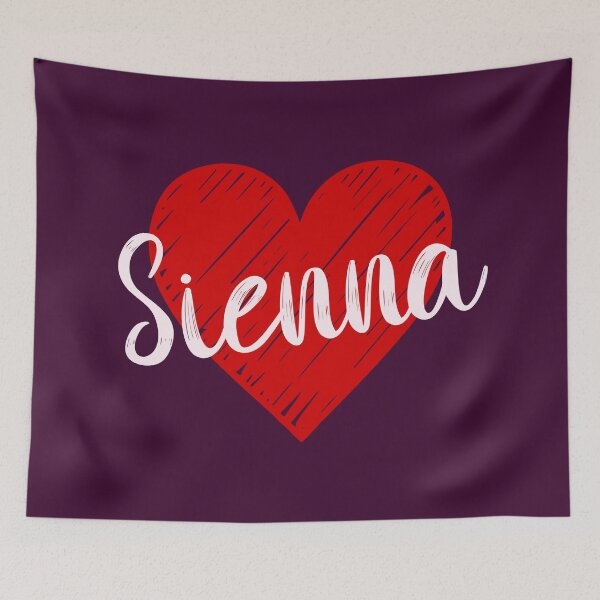 Item preview, Sienna Name Red Heart  designed and sold by Jeallan Designs.