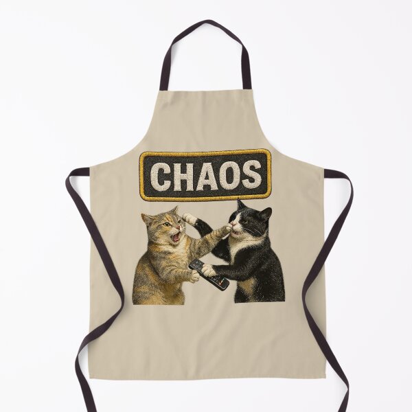 Item preview, CHAOS Patch: Tuxedo vs Calico Remote Fight | Realistic Rock Cat Brawl designed and sold by catastrocat.