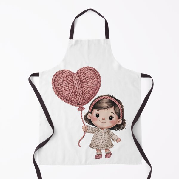Item preview, Girl with Yarn Heart Balloon designed and sold by jkrphoto.