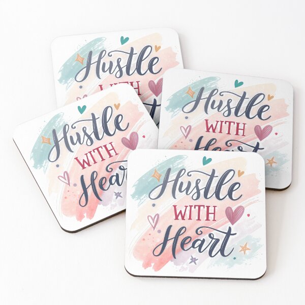 Item preview, hustle with heart designed and sold by GogoGrove.