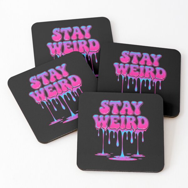 Item preview, Stay Weird - Vintage 70s Retro Wavy Typography  designed and sold by Harbor-Pixel.