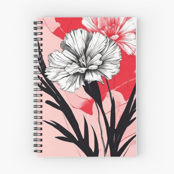 Item preview, Carnation Ink Illustration in Red Blush designed and sold by Planthem.