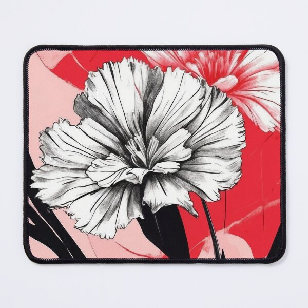 Item preview, Carnation Ink Illustration in Red Blush designed and sold by Planthem.