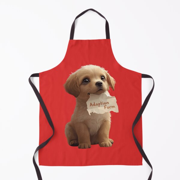 Item preview, Hopeful Puppy With Adoption Form – Emotional Rescue Dog Illustration designed and sold by EchopawCo.