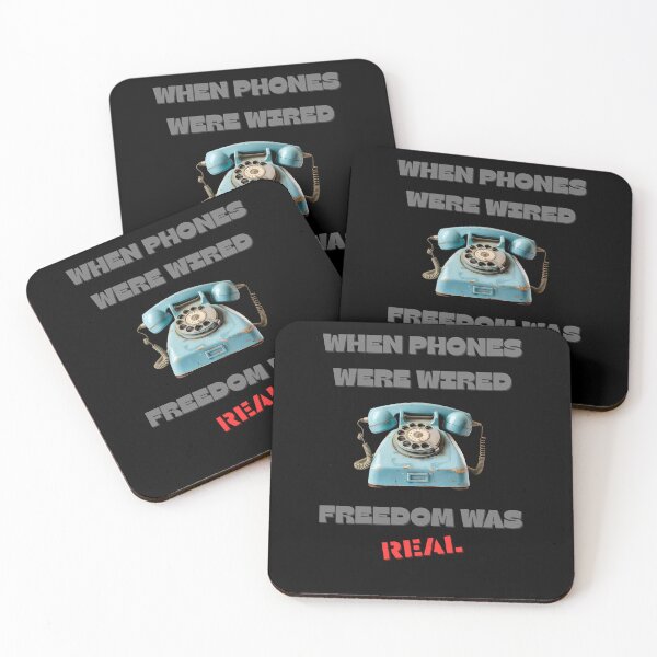 Item preview, Retro Freedom Gift – When Phones Were Wired, Freedom Was Real designed and sold by BLAKZONE.