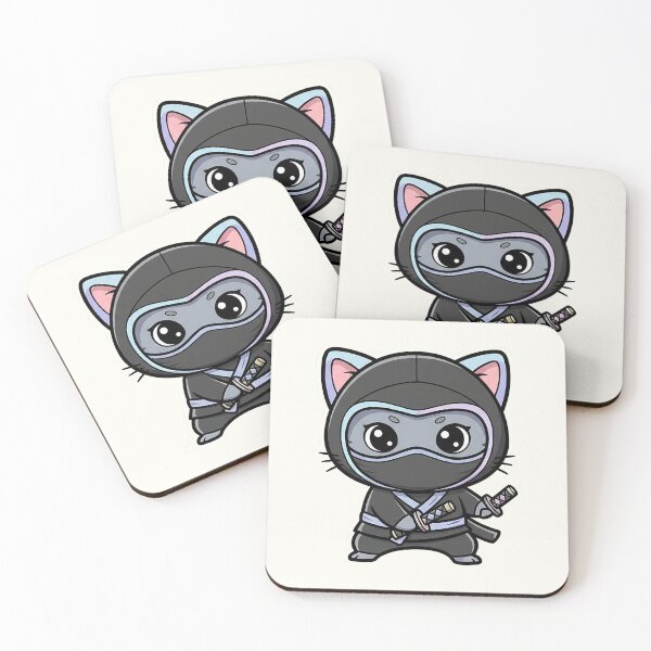 Item preview, Cute Ninja Cat Cartoon designed and sold by HoopeStylee.