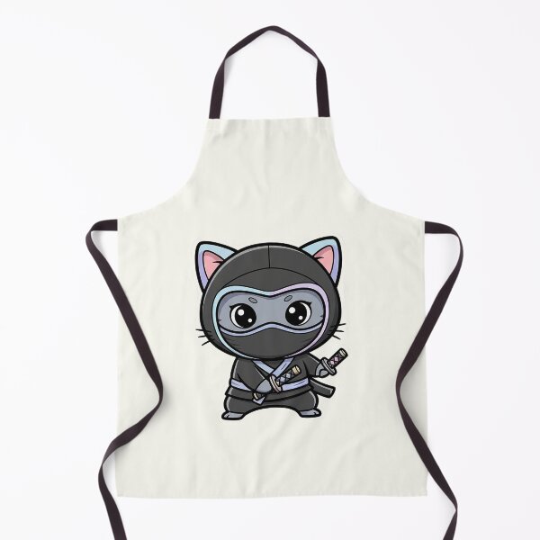 Item preview, Cute Ninja Cat Cartoon designed and sold by HoopeStylee.