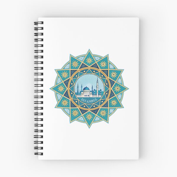 Item preview, Istanbul Blue Gold Star Mandala - Hagia Sophia & Cityscape Art  designed and sold by asliberry.