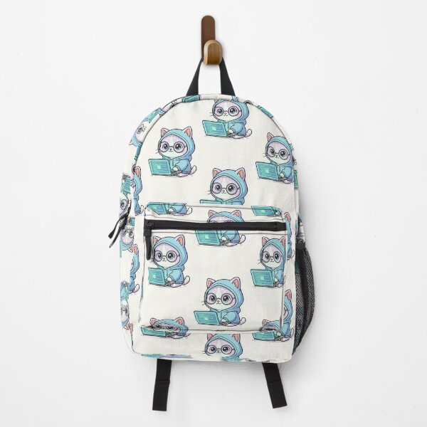 Item preview, Cute Programmer Cat Cartoon designed and sold by HoopeStylee.