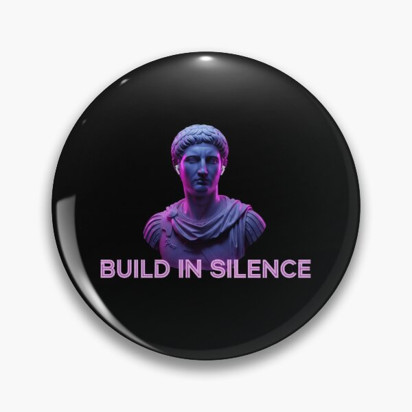 Item preview, Build In Silence Emperor Statue Vaporwave Entrepreneur Gift designed and sold by HustleHardCo.
