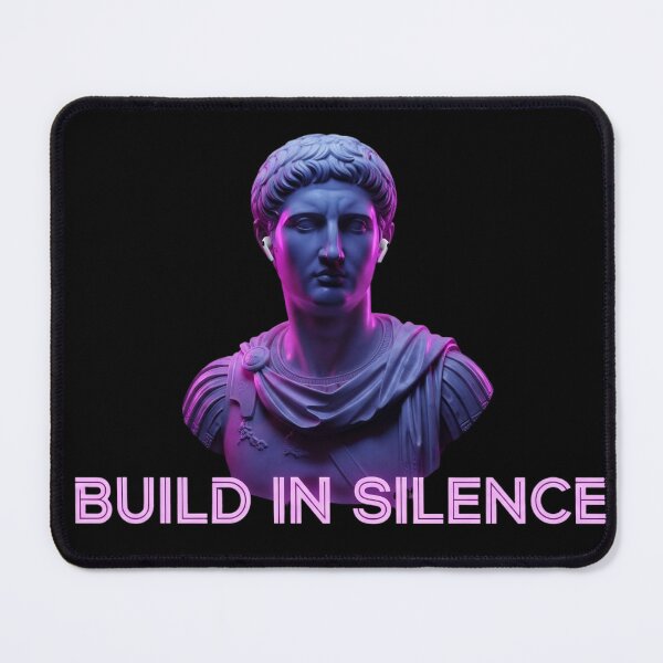 Item preview, Build In Silence Emperor Statue Vaporwave Entrepreneur Gift designed and sold by HustleHardCo.