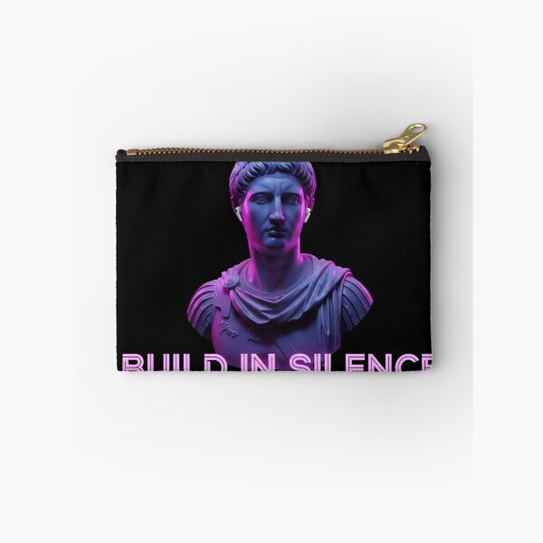 Item preview, Build In Silence Emperor Statue Vaporwave Entrepreneur Gift designed and sold by HustleHardCo.