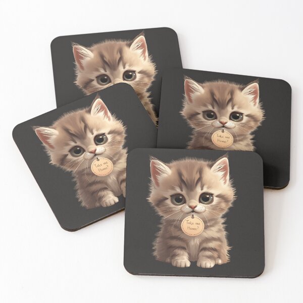 Item preview, Take Me Home? – Emotional Kitten Rescue Illustration designed and sold by EchopawCo.