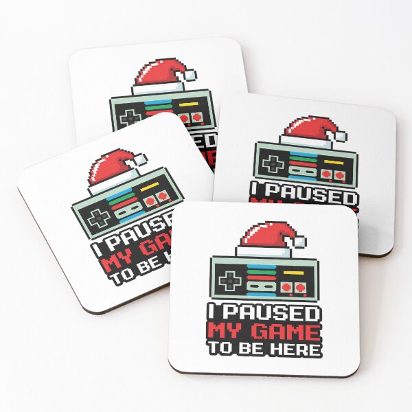 Item preview, I Paused My Game To Be Here - Funny Retro Christmas Gamer designed and sold by TobaGallery868.