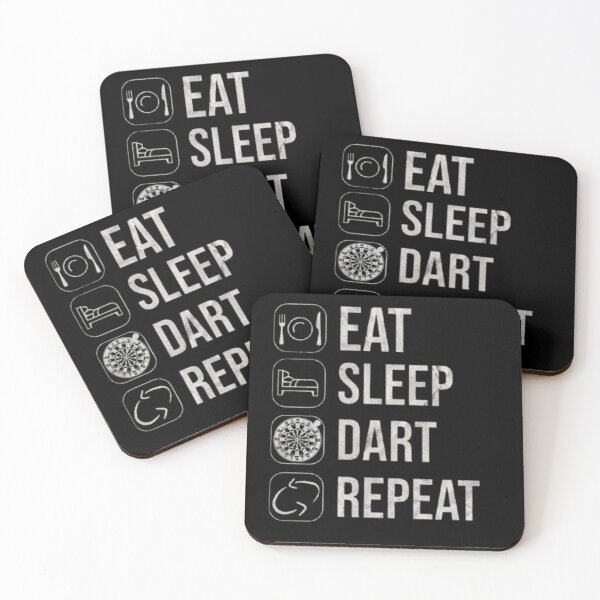 Artikelvorschau, Eat Sleep Dart Repeat – Minimal Darts Lifestyle Design entworfen und verkauft von TheØche.
