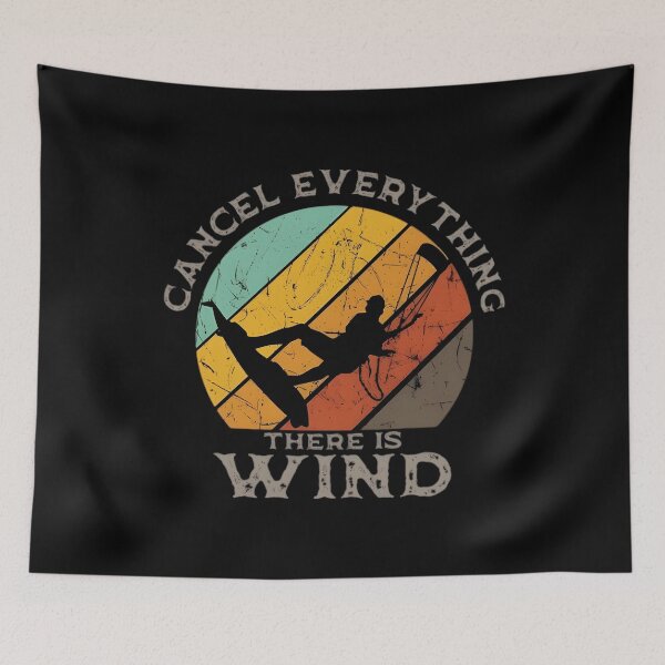 Item preview, Cancel Everything There Is Wind, Kiteboarding Lover, Vintage Kiteboarding Design For Men And Women, Gift For Kiteboarder, Power Kite designed and sold by DoodleUrban.