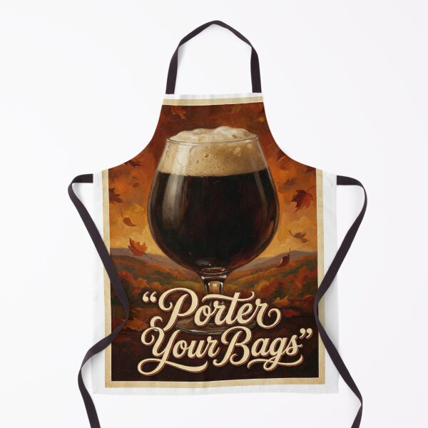 Artikelvorschau, Porter Your Bags Vintage Style Craft Beer Poster Bar Art entworfen und verkauft von Cozy-Old-Pub.