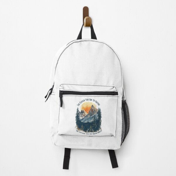 Item preview, Funny Hiking - The Closer You Are To Nature The Further You Are From Idiots designed and sold by ketkacreations.