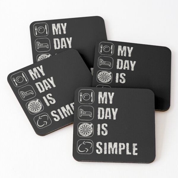 Item preview, My Life Is Simple – Minimalist Dart Player Design designed and sold by TheØche.