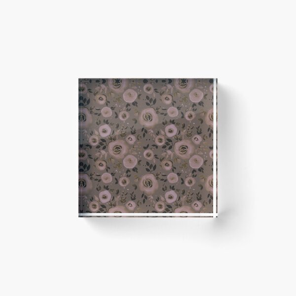 Item preview, Watercolor Floral Pattern in Natural and Earthy Brown designed and sold by Petra Lang.