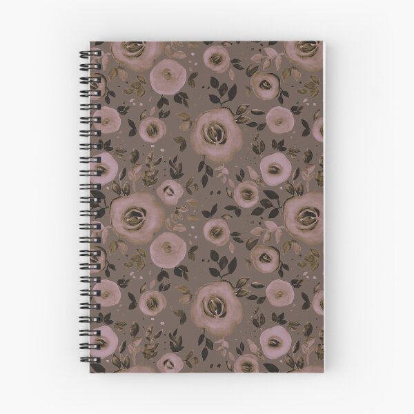 Item preview, Watercolor Floral Pattern in Natural and Earthy Brown designed and sold by Petra Lang.