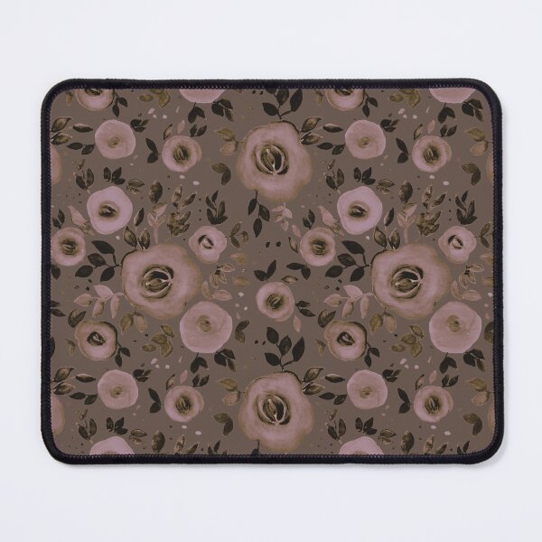 Item preview, Watercolor Floral Pattern in Natural and Earthy Brown designed and sold by Petra Lang.